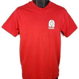 Racquet World Denver T Shirt Vintage 80s Colorado Racquetball Made In USA Mens